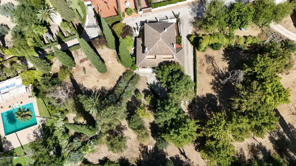 foto de la villa zambra desde un dron